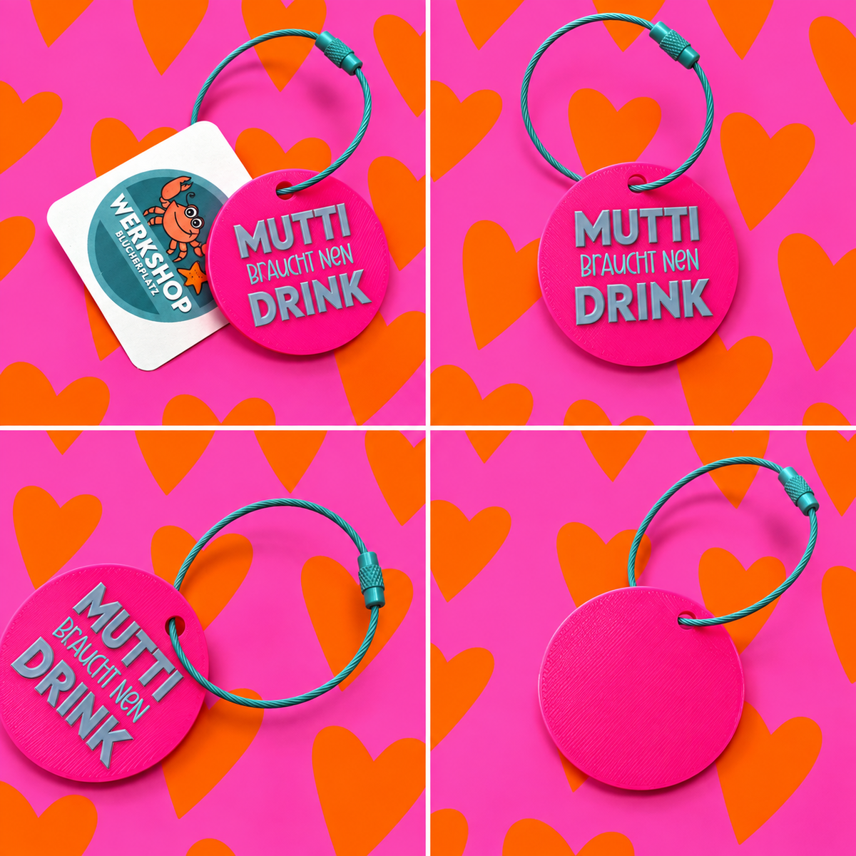 Schlüsselanhänger "Mutti braucht nen Drink"