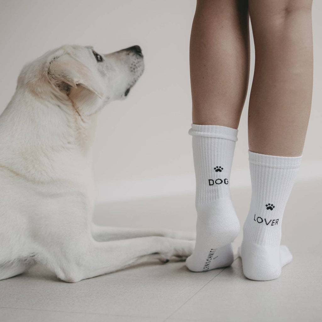 Socken weiß Dog Lover Größe 38-41