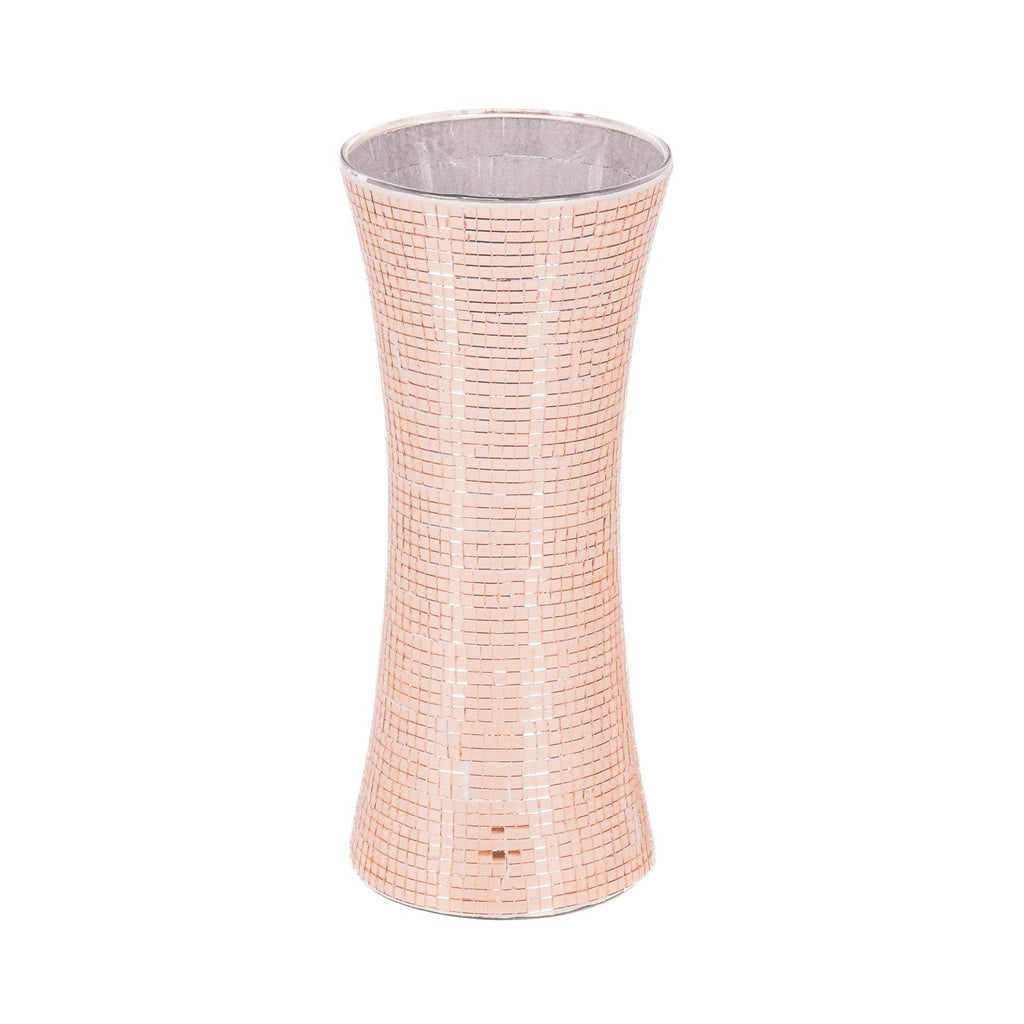 Vase - Disco - Glas - Roségold - 12,5x12,5x30cm