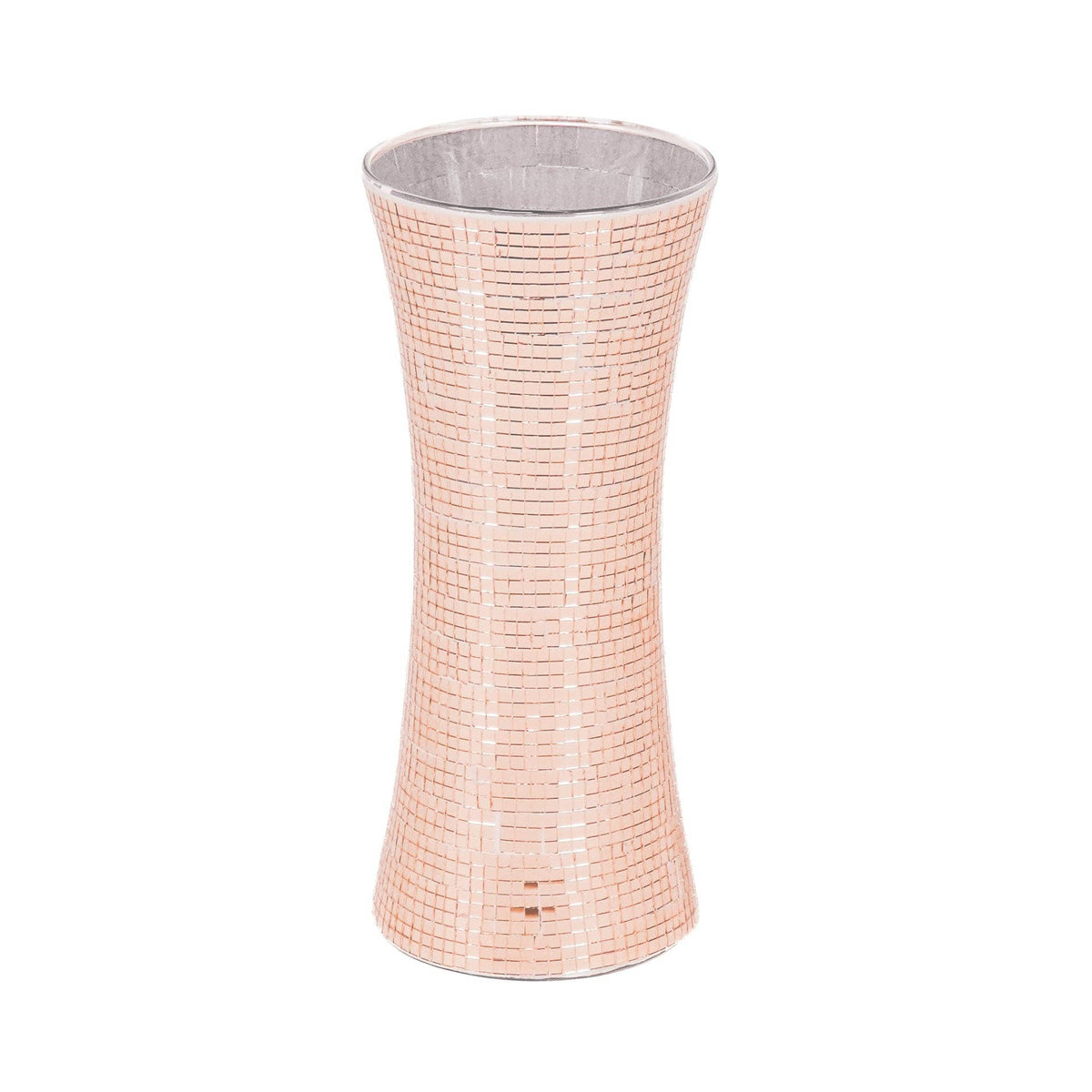 Vase - Disco - Glas - Roségold - 12,5x12,5x30cm