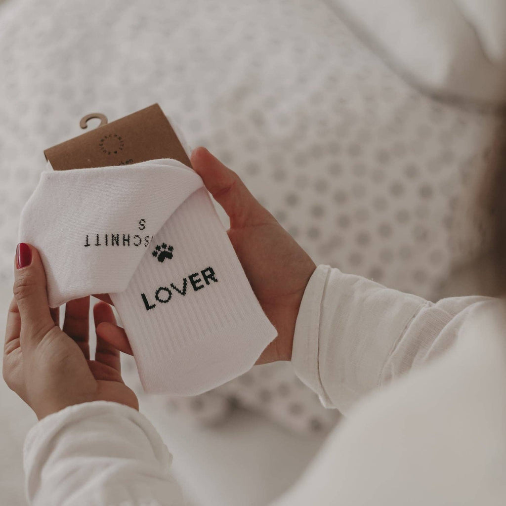 Socken weiß Dog Lover Größe 38-41
