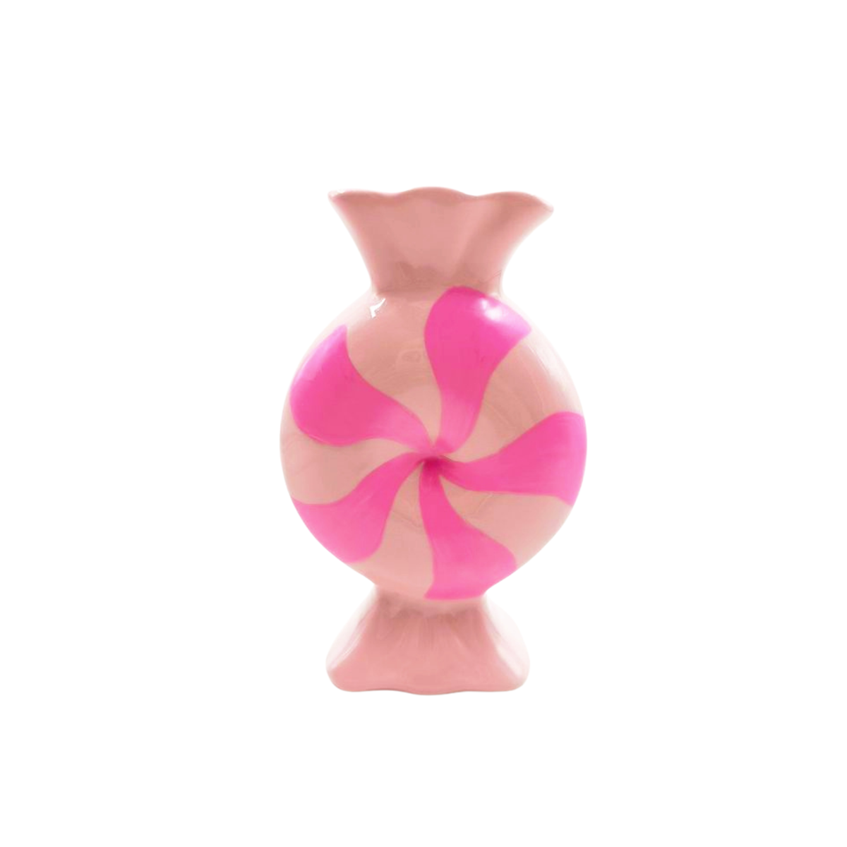 Blumenvase - Toffee-Bonbon - Keramik - Rosas 12x6,5x20cm