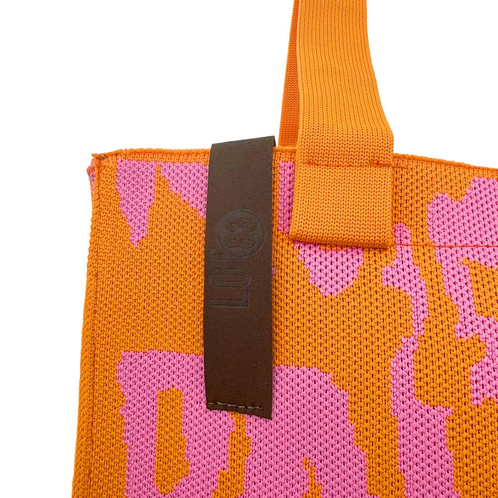 Tote Bag Femke in Orange und Pink