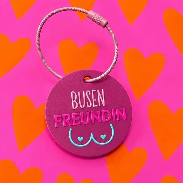 Schlüsselanhänger "Busenfreundin"