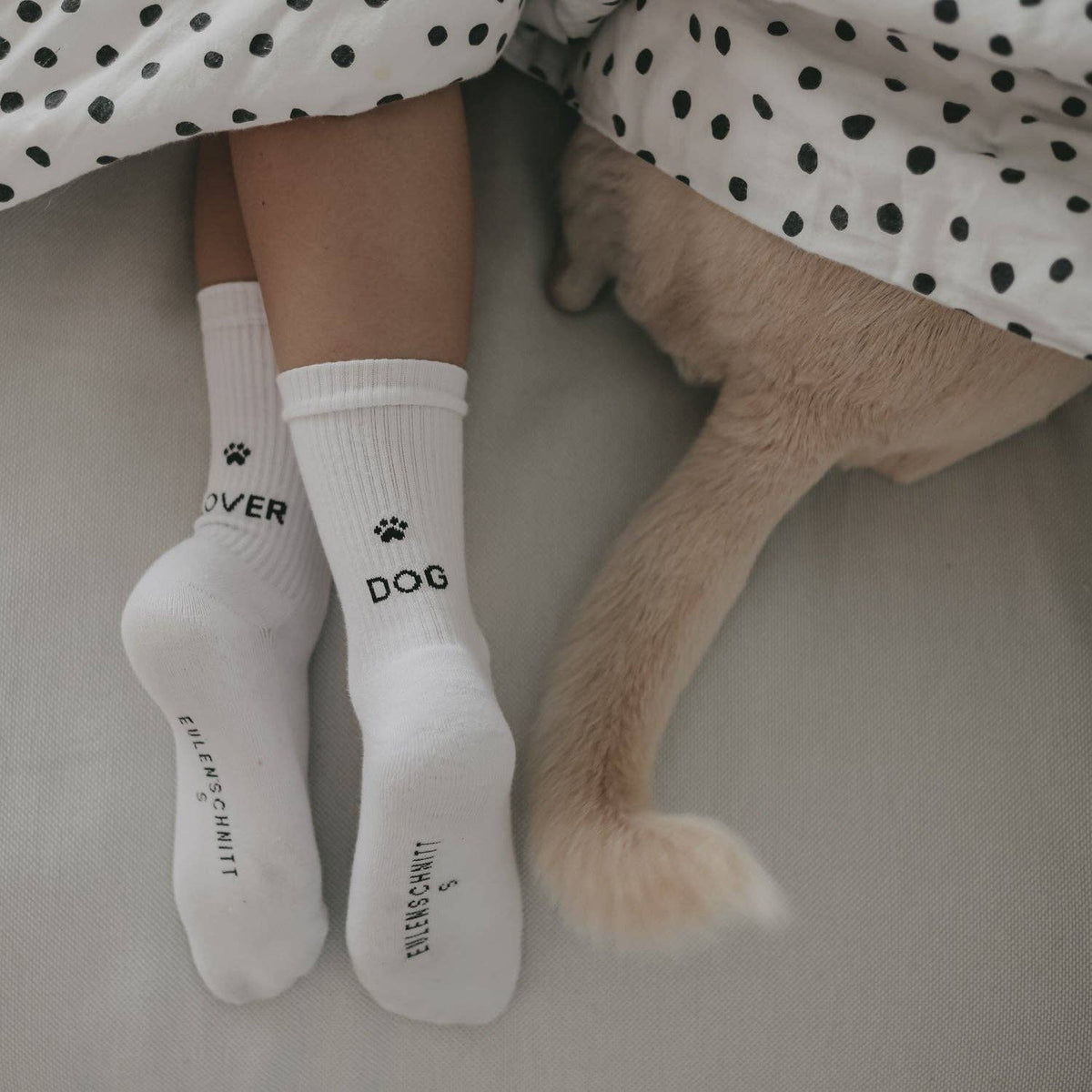 Socken weiß Dog Lover Größe 38-41