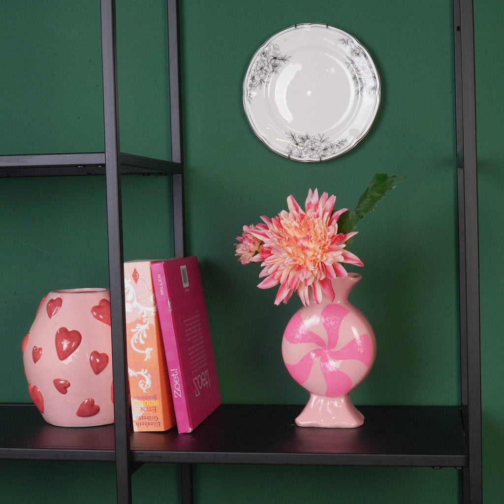 Blumenvase - Toffee-Bonbon - Keramik - Rosas 12x6,5x20cm