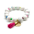 Armband NEON X WOOD elastisches Perlenarmband