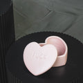 Dekoglas »Candy Heart 'FUCK'« Hellrosa, 12 x 11,5 x 6 cm