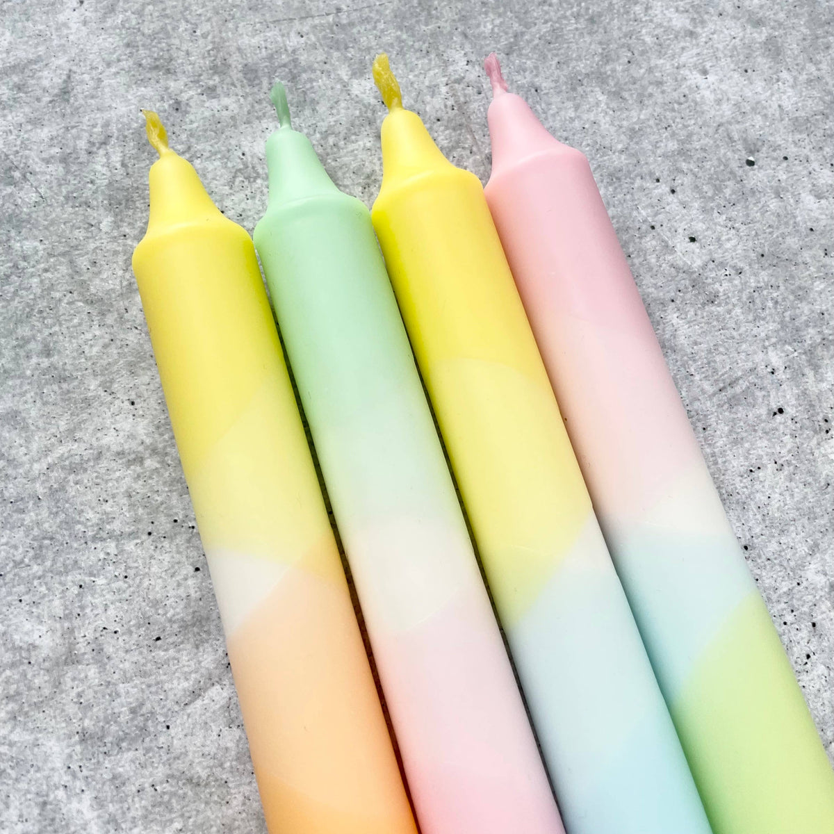 Dip Dye Kerzen | Frühling I | 4er Set